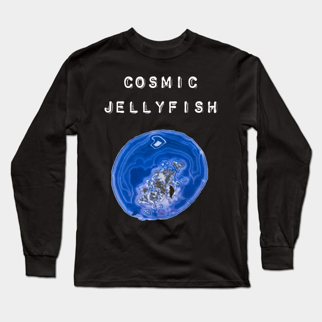 Cosmic Jellyfish Long Sleeve T-Shirt by Cleopsys